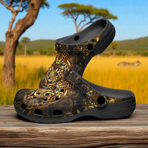 Classic Clogs Leopard Artwork