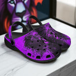 Classic Clogs Purple Lion Art Print
