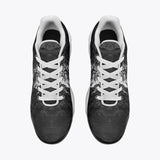 Air Cushion Sneakers White Tiger with Flame