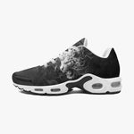 Air Cushion Sneakers White Tiger with Flame