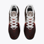 Air Cushion Sneakers White Tiger Artwork