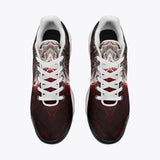 Air Cushion Sneakers White Tiger Artwork