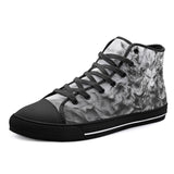 High-Top Canvas Shoes Lion Head Fluid Shapes