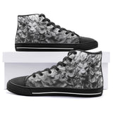 High-Top Canvas Shoes Lion Head Fluid Shapes