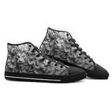 High-Top Canvas Shoes Lion Head Fluid Shapes