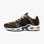Air Cushion Sneakers Gold and Black Snake Art