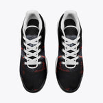 Air Cushion Sneakers Black Snake with Red Stripes