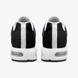 Air Cushion Sneakers Black Snake with Blue Green Dots