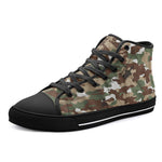 High-Top Canvas Shoes Camouflage