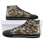 High-Top Canvas Shoes Camouflage