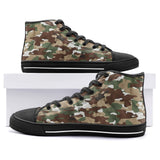 High-Top Canvas Shoes Camouflage