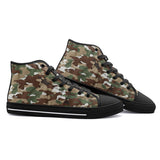 High-Top Canvas Shoes Camouflage