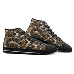 High-Top Canvas Shoes Camouflage