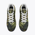 Air Cushion Sneakers Army Green Camo Patchwork