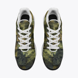 Air Cushion Sneakers Army Green Camo Patchwork