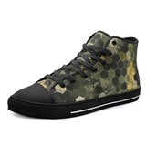 High-Top Canvas Shoes Hi-Tech Camouflage