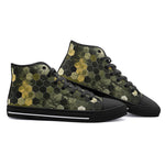 High-Top Canvas Shoes Hi-Tech Camouflage