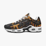 Air Cushion Sneakers Golden Guns and Ammo Collage