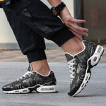 Air Cushion Sneakers Guns and Ammo Artwork
