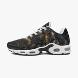 Air Cushion Sneakers Black Stones and Gold Light