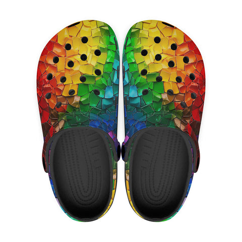 Classic Clogs Rainbow Mosaic