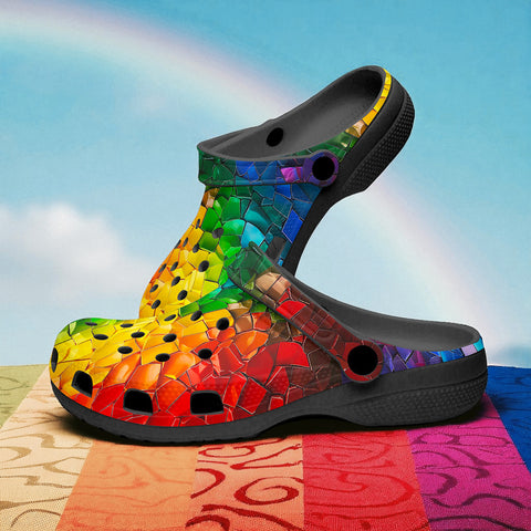 Classic Clogs Rainbow Mosaic