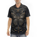 Men's Polo Shirt Gothic Metal Butterfly