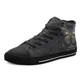 High-Top Canvas Shoes Gothic Metal Butterfly