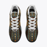 Air Cushion Sneakers Tribal Feathers Artwork