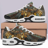 Air Cushion Sneakers Tribal Feathers Artwork