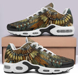 Air Cushion Sneakers Tribal Feathers Artwork