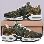 Air Cushion Sneakers Tribal Feathers Artwork