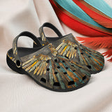 Classic Clogs Tribal Feathers Artwork