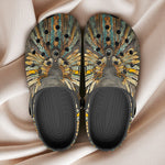 Classic Clogs Tribal Feathers Artwork