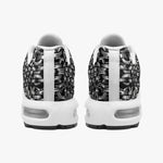 Air Cushion Sneakers Silver Chainmail Print