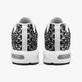 Air Cushion Sneakers Silver Chainmail Print