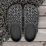 Classic Clogs Silver Chainmail Print