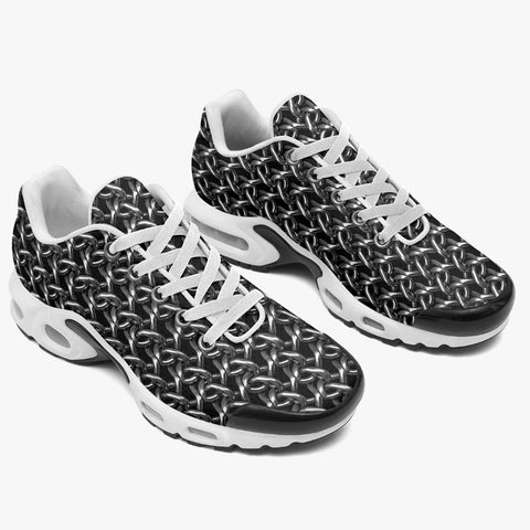 Air Cushion Sneakers Metal Chainmail Print