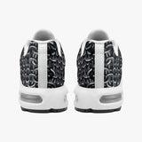 Air Cushion Sneakers Black Chainmail Print