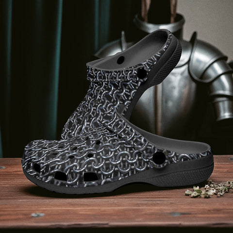 Classic Clogs Black Chainmail Print