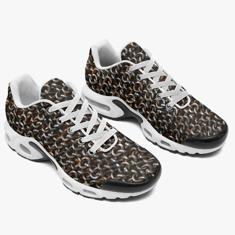 Air Cushion Sneakers Rusty Chainmail Print