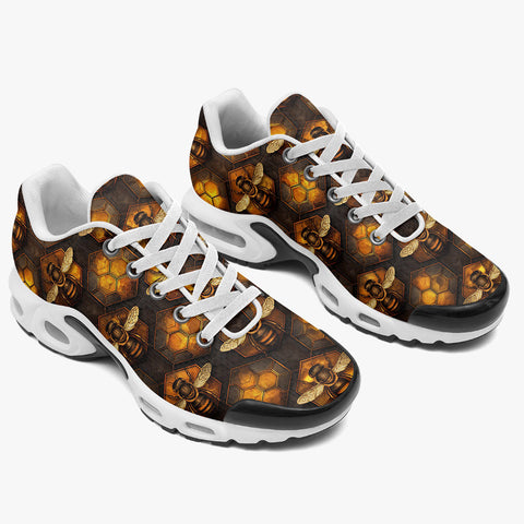 Air Cushion Sneakers Bees with Honeycomb Mosaic