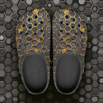 Classic Clogs Gold Honeycomb Pattern
