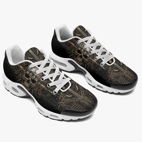 Air Cushion Sneakers Metal Robot Skull