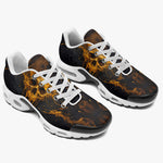 Air Cushion Sneakers Skull with Golden Dripping Paint