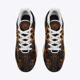Air Cushion Sneakers Skull with Golden Dripping Paint