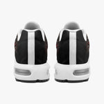 Air Cushion Sneakers Silver Skull in Red Smoke