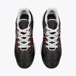 Air Cushion Sneakers Silver Skull in Red Smoke