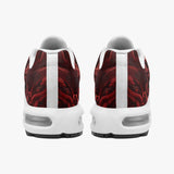 Air Cushion Sneakers White Skull with Bloody Dragon