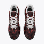 Air Cushion Sneakers White Skull with Bloody Dragon
